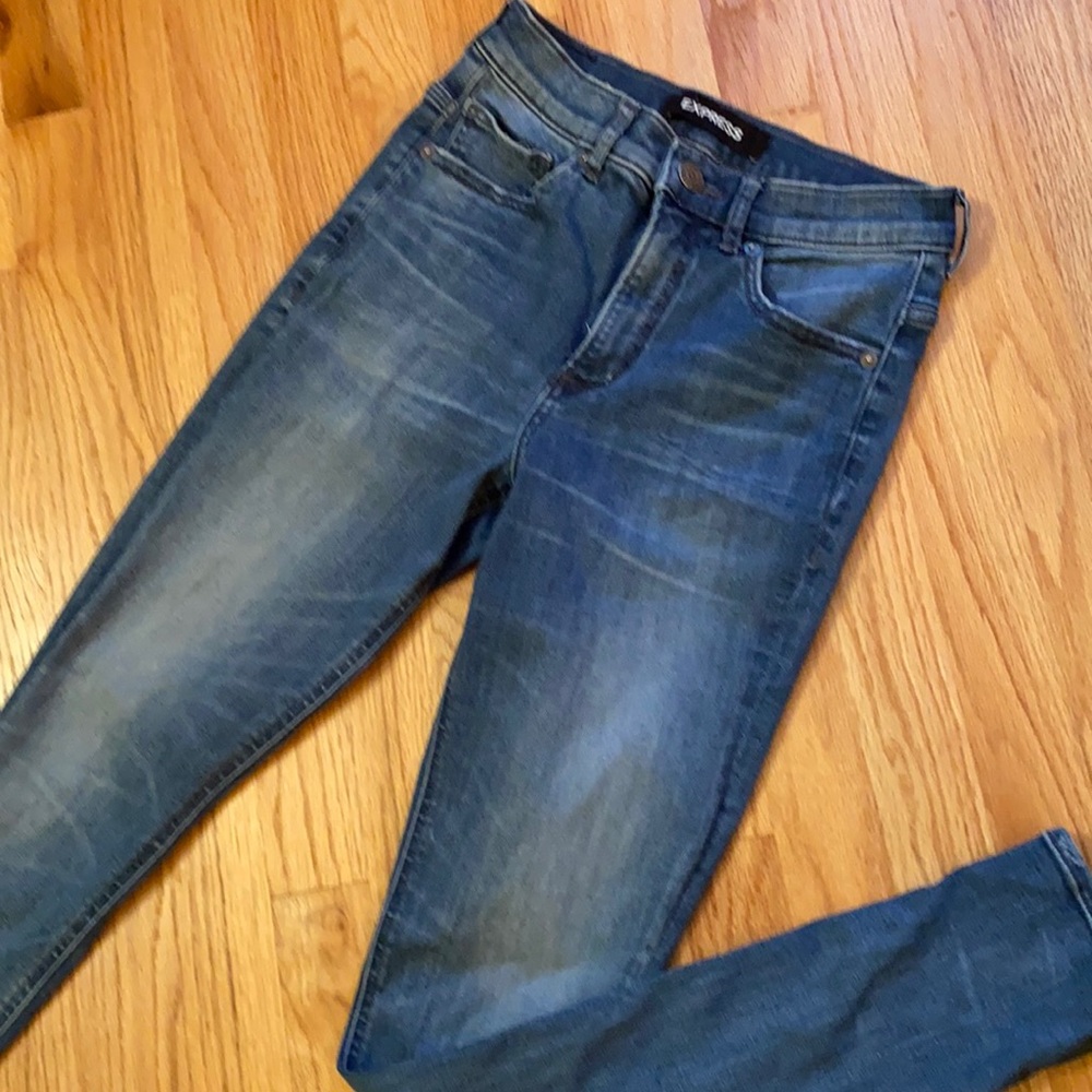 Express High Rise Skinny Jeans
